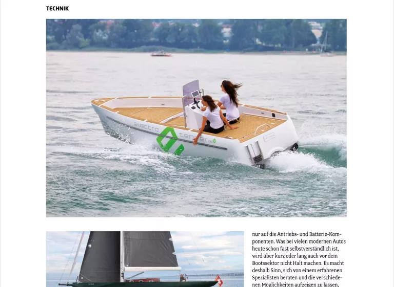 Elektromobilität auf dem Wasser Elektromobilität auf dem Wasser
